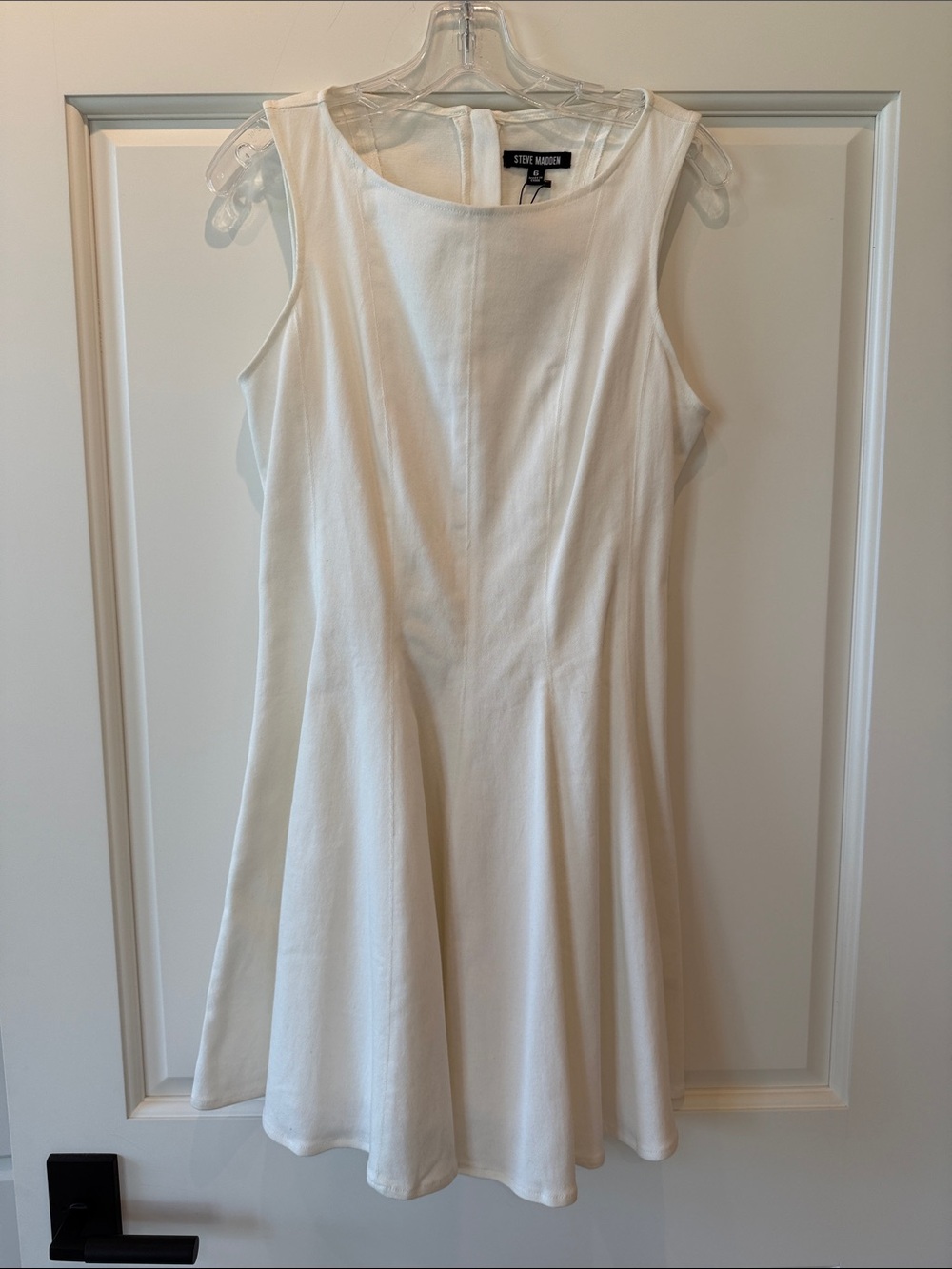 Steve Madden Cream Sleeveless Fit & Flare Mini Dress NWT Size 6